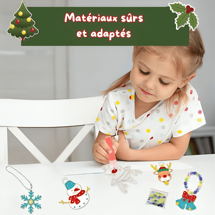 Kit de peinture cristal pour Noël - Pendentifs Magiques